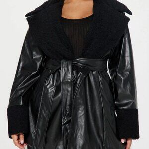 Shearling Coat - Black